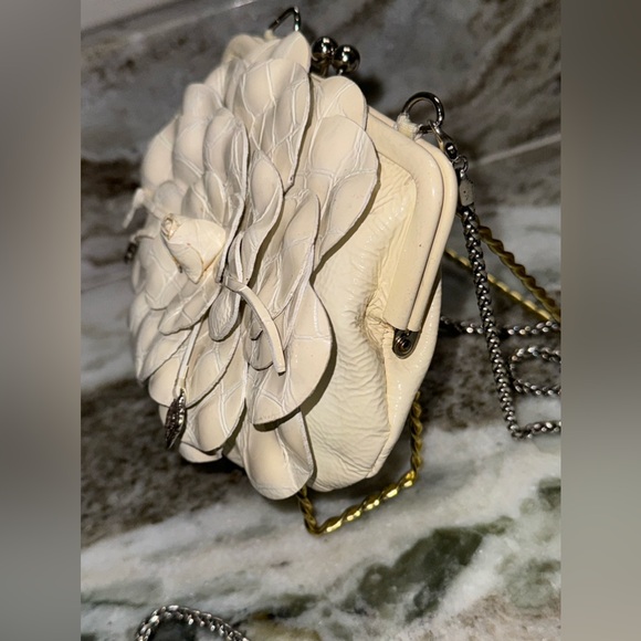 Brighton Creme Rosalie 3D Flower MINI Clutch Shoulder Bag - Picture 4 of 13